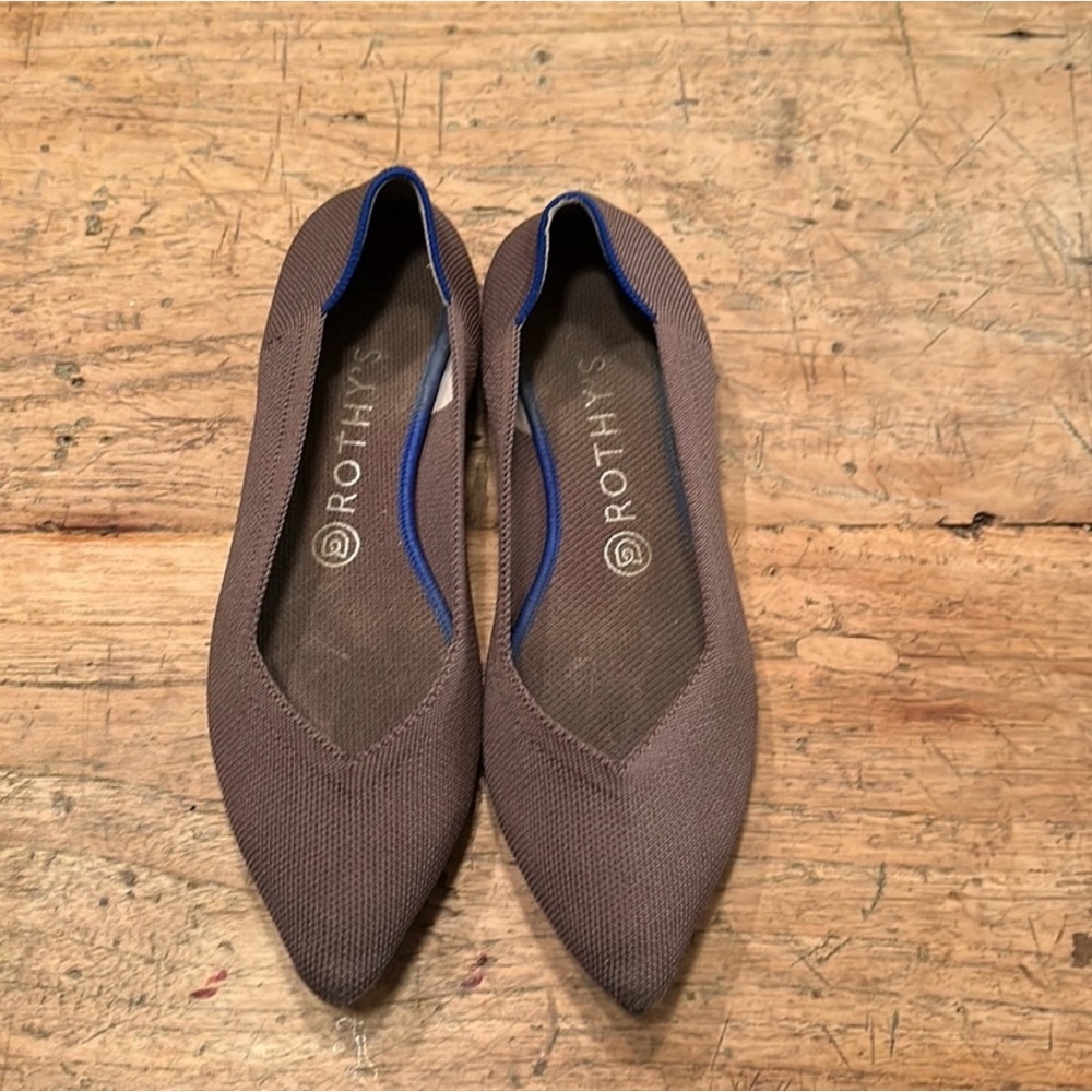 Rothy's The Point Mink Retired Colorway Knit Fabric Ballet Flats Womens 8.5